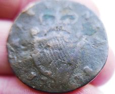 1738 IRELAND  George II  1/2 Penny Coin