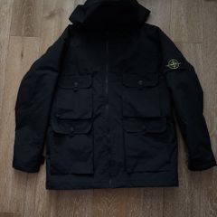 Black Stone Island Jacket Medium