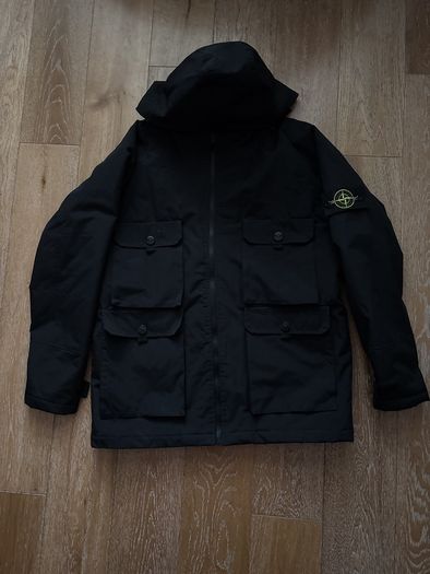 Black Stone Island Jacket Medium
