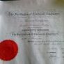 Old Irish degree and certificates. Image 3