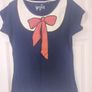 Atmosphere navy cotton t-shirt size UK16 EU44 Postage included Image 2
