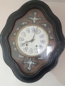 Beautiful Rare 19th Century French Napoleon III Oeil de Boeuf Wall Clock