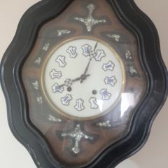 Beautiful Rare 19th Century French Napoleon III Oeil de Boeuf Wall Clock