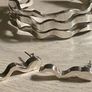 Silver bracelet and earrings Image 5