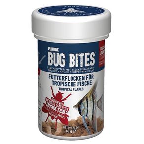 Fluval Bug Bites Tropical Flakes 100ml 18 g - Insect Based Tropical Fish Flake Food