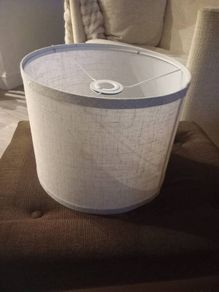 Cream lampshade