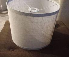 Cream lampshade