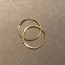 9k gold hoop earrings Image 2