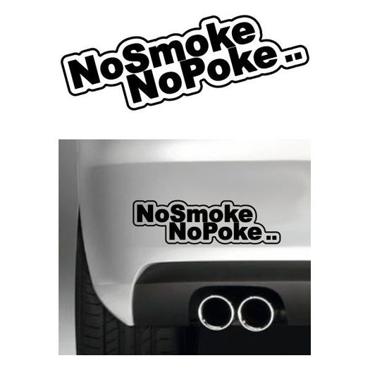 Stickers No Smoke No Poke