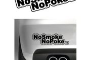 Stickers No Smoke No Poke