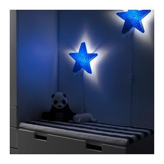 IKEA SMILA Stjarna children's wall lamp New