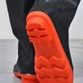 Men'S PVC Fishing Pants with Detachable Rain Shoes in black Image 5