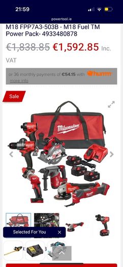Milwakee kit 8 pieces