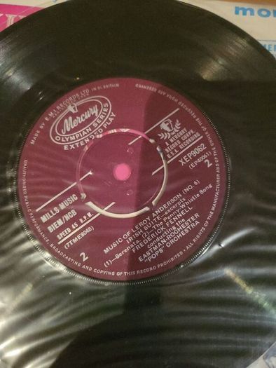 Music Of Leroy Anderson No 6 45 RPM Extended Play Mercury XEP 9062 Frederick Fennell Eastman Rochester Pops Orchestra