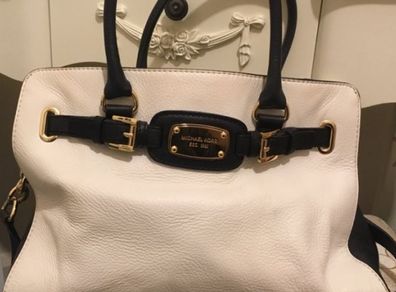 Michael Kors White Leather Tote
