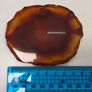 Polished Agate Slice Geode Coasters Set of 3 with Acrylic Display Stands (Blue, Pink, Amber) Image 2