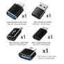 10pcs USB C to A Adapter, USB Male to Type C Female OTG Converter Charger Cable Connector for Charging Data Transfer, Micro USB to USB C Kit for Android Phone Laptop Car Image 5