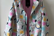 Hooded lined coat