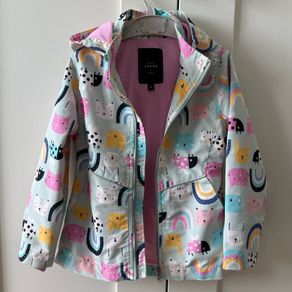 Hooded lined coat
