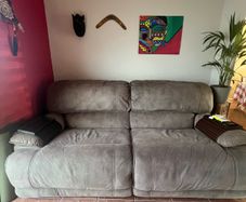 3 seater sofa grey