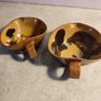Set of 2 Brawn Marble small Sauce Boat TERRYBAUN POTTERY Co. mayo Ireland. Image 9