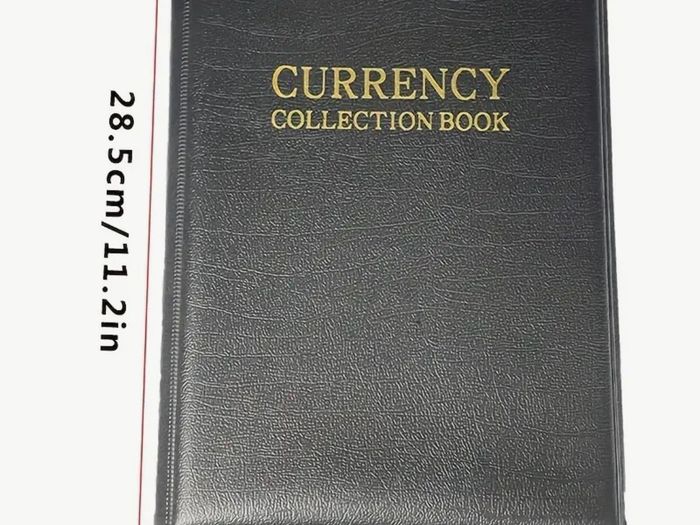 Large Capacity Large Storage Book Stamp Badge Collection Book Paper Leather Protective Cover Paper banknote Mixed Collection Book