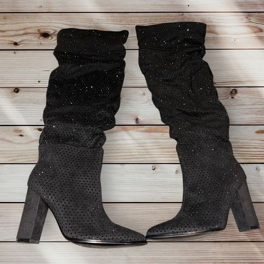 Anna Field Diamante Over The Knee Boots