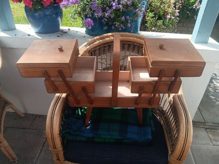 vintage sewing box