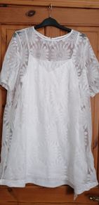 long top  / sheer with under layer new with tag  shein size L suit size 14/16