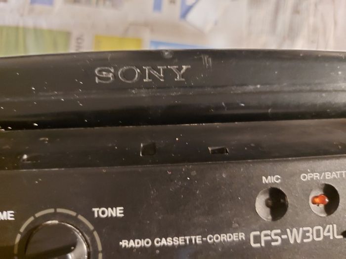 Sony Radio Cassette-Corder Model CFS-W304L, Radio and Dual Tape Deck, Radio works great, tapes not playing, tape decks need cleaning