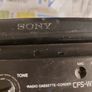 Sony Radio Cassette-Corder Model CFS-W304L, Radio and Dual Tape Deck, Radio works great, tapes not playing, tape decks need cleaning Image 3