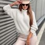 Women's turtleneck long sweater Image 3