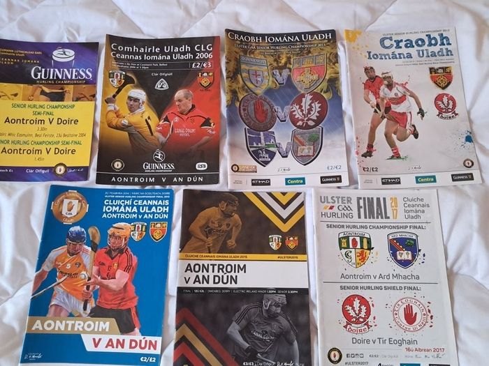GAA Hurling Programmes (Ulster) X 7