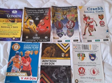 GAA Hurling Programmes (Ulster) X 7