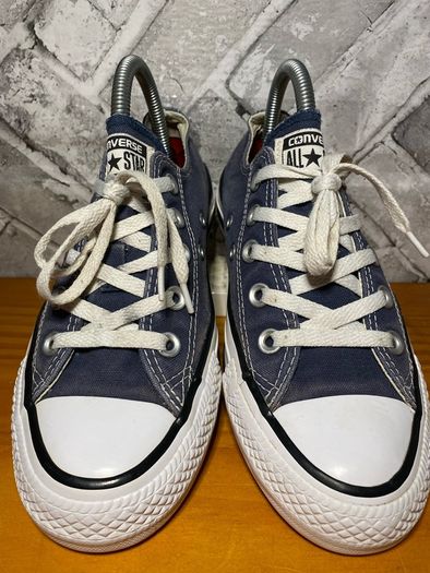 Converse All Star Ladies Navy Canvas Lo Top Trainers UK4 EUR36.5