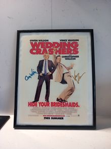 Signed poster Wedding Crashers collectors Owen  Wilson  And  Vince Vaughn  great gift present fan memorabilia  authentic  signatures autographs