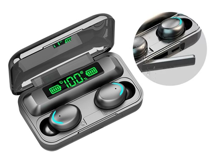 New Bluetooth 5.0 Wireless Headphones TWS F9+ Earphones Music Power Bank #1429