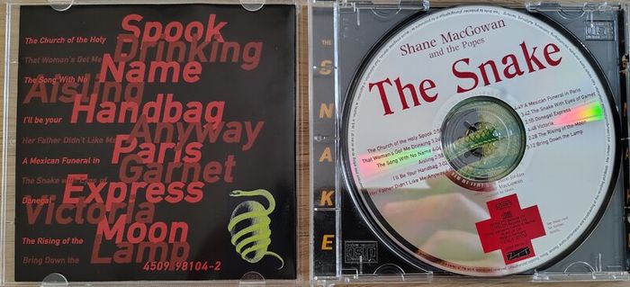 Shane MacGowan And The Popes - The Snake CD (1995) Celtic Punk Folk VG+