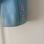 Vintage Blue Leather Jacket. Image 3