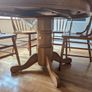 Solid Oak Dining Table and 6 Chairs Image 4