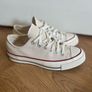 Cream Converse Size 5 Image 6