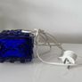 Cobalt blue Swedish lamp base by Josef Schott Image 7