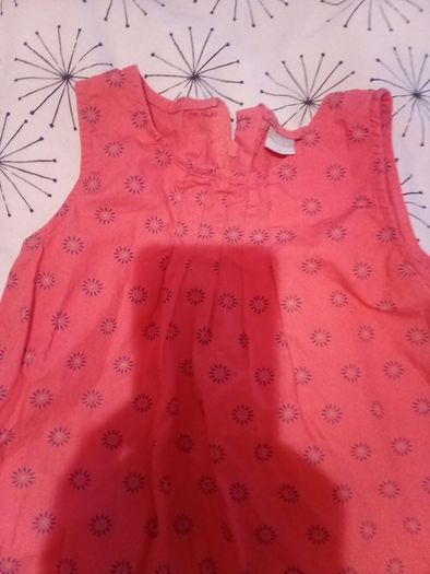 name it peach dress and matching hat