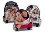 Personalised Photo Slate Door shape, size 30 x 30cm. Photo Rock Slate