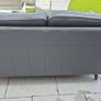 Couch DFS leather Grey 2 seater Image 3