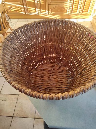 Vintage Rattan Basket Bowl
