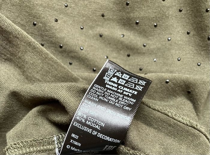 Size 10 Dark Green Top by Marks&Spencer