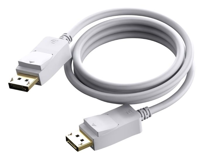 White Displayport Cable