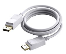 White Displayport Cable