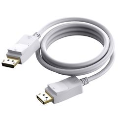 White Displayport Cable